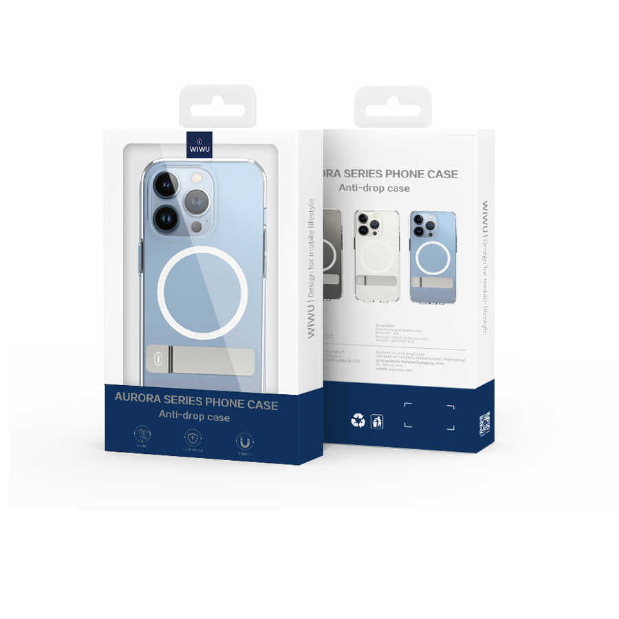 Wiwu Aurora Serisi iPhone 14 Pro Max Kılıf Standlı Magsafe Telefon Kılıfı - 2 Wiwu Aurora Serisi iPhone 14 Pro Max Kılıf Standlı Magsafe Telefon Kılıfı - 2